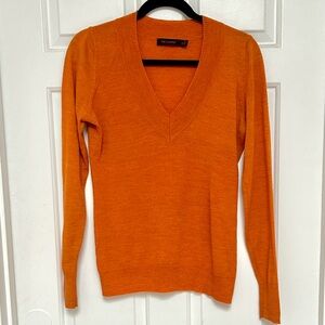 The Limited orange wool blend sweater size M